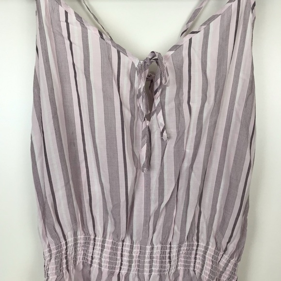 GAP Pink Stripe Woven Romper Small - Picture 2 of 8